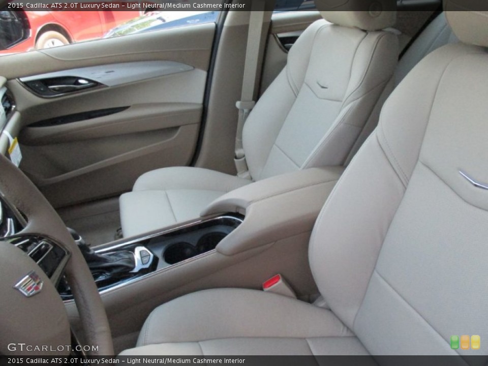 Light Neutral/Medium Cashmere Interior Front Seat for the 2015 Cadillac ATS 2.0T Luxury Sedan #106239874