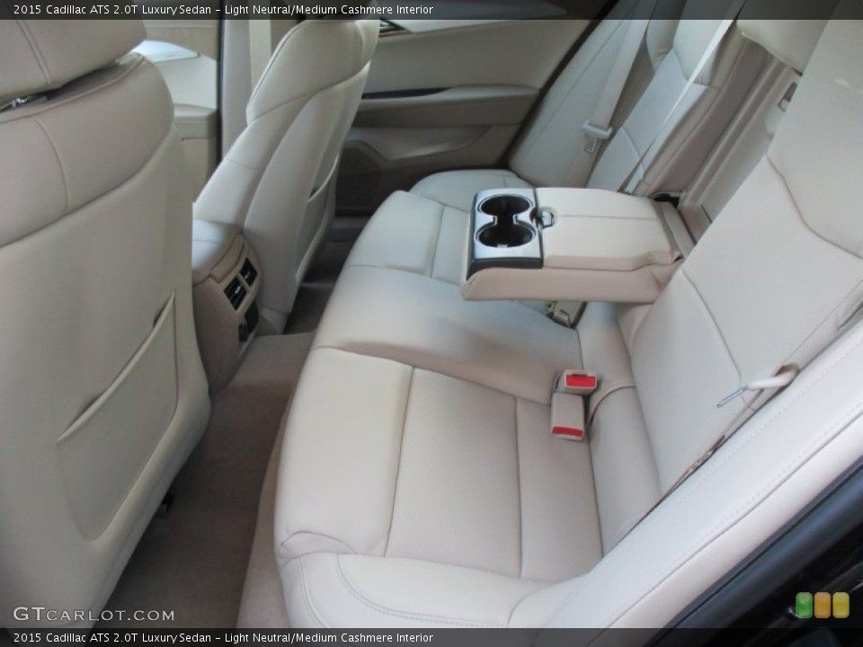 Light Neutral/Medium Cashmere Interior Rear Seat for the 2015 Cadillac ATS 2.0T Luxury Sedan #106239892