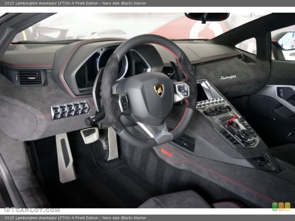 Nero Ade (Black) Interior Prime Interior for the 2015 Lamborghini Aventador LP700-4 Pirelli Edition #106250352