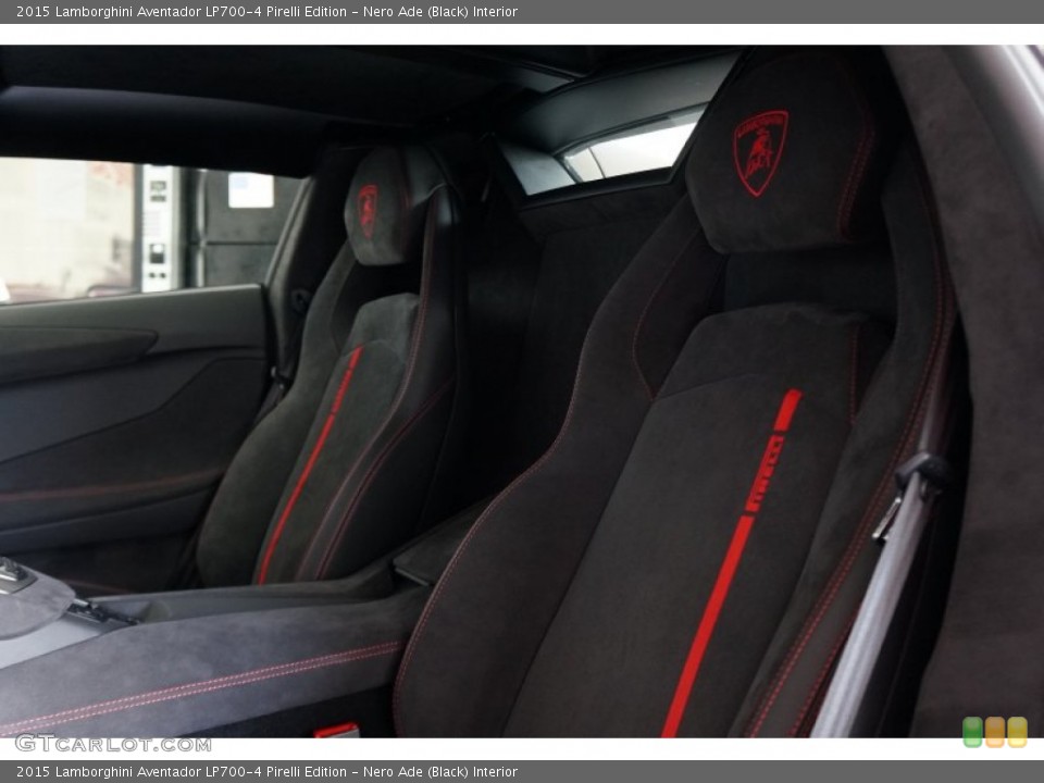 Nero Ade (Black) Interior Front Seat for the 2015 Lamborghini Aventador LP700-4 Pirelli Edition #106250436