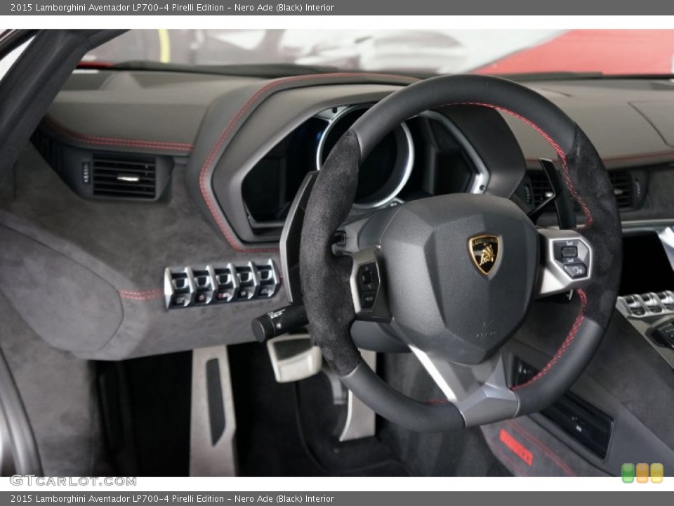 Nero Ade (Black) Interior Steering Wheel for the 2015 Lamborghini Aventador LP700-4 Pirelli Edition #106251516