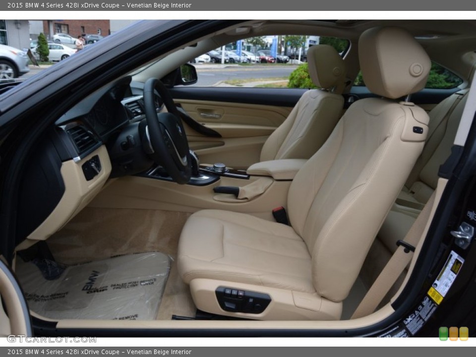 Venetian Beige Interior Front Seat for the 2015 BMW 4 Series 428i xDrive Coupe #106253472