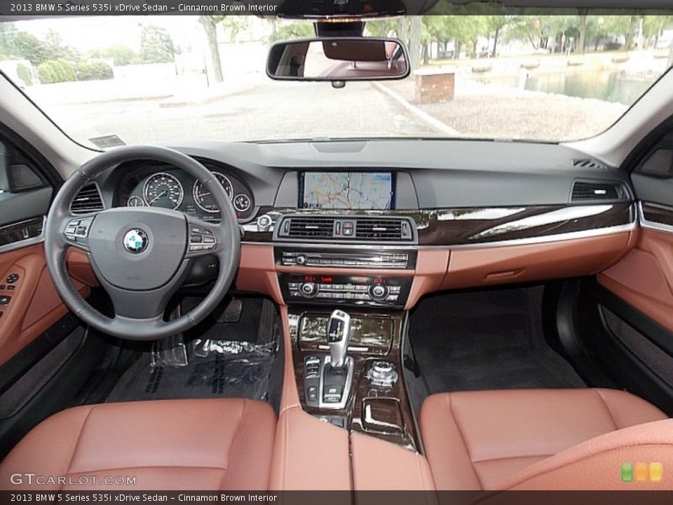 Cinnamon Brown Interior Dashboard for the 2013 BMW 5 Series 535i xDrive Sedan #106257066