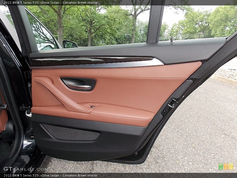 Cinnamon Brown Interior Door Panel for the 2013 BMW 5 Series 535i xDrive Sedan #106257237