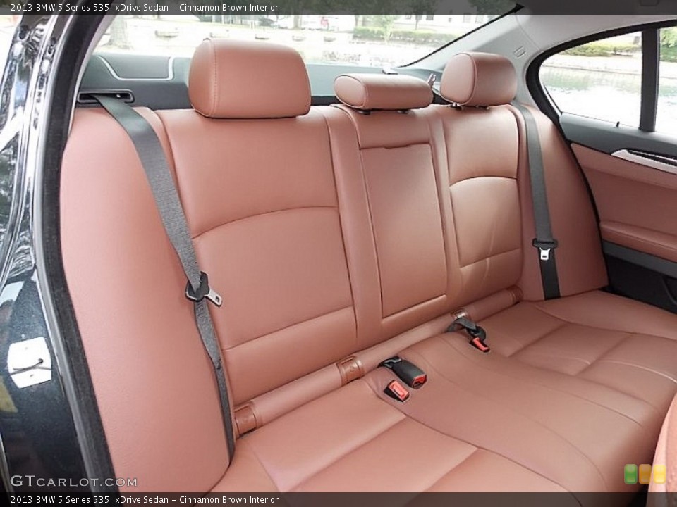 Cinnamon Brown Interior Rear Seat for the 2013 BMW 5 Series 535i xDrive Sedan #106257256