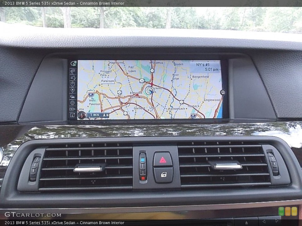 Cinnamon Brown Interior Navigation for the 2013 BMW 5 Series 535i xDrive Sedan #106257430