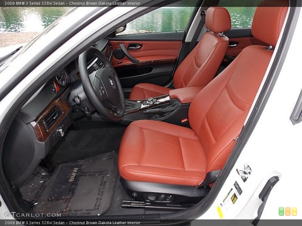 Chestnut Brown Dakota Leather Interior Photo for the 2009 BMW 3 Series 328xi Sedan #106257864