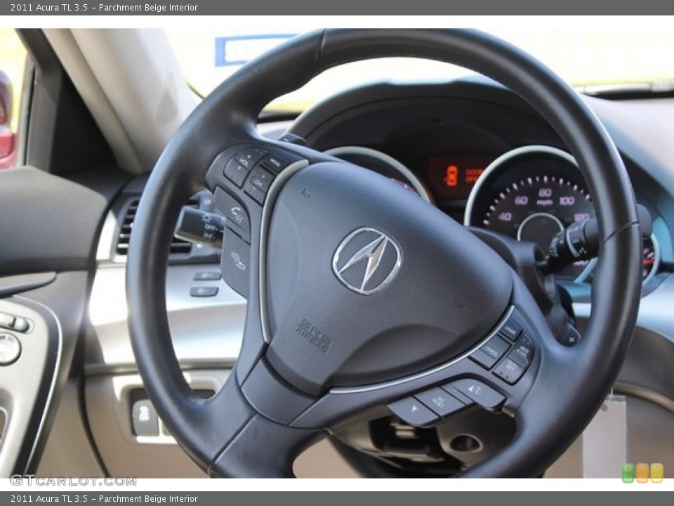 Parchment Beige Interior Steering Wheel for the 2011 Acura TL 3.5 #106258317