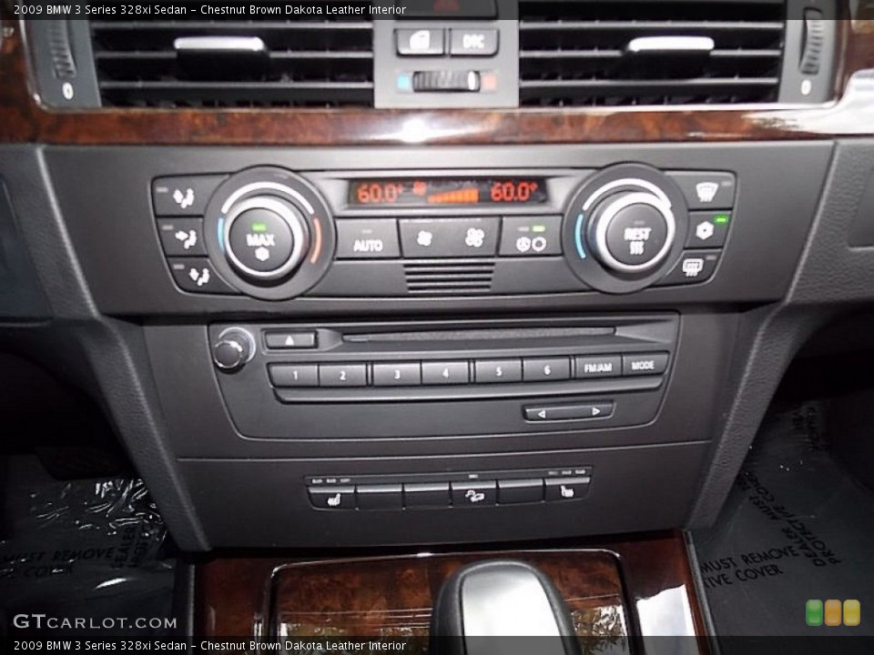 Chestnut Brown Dakota Leather Interior Controls for the 2009 BMW 3 Series 328xi Sedan #106258335