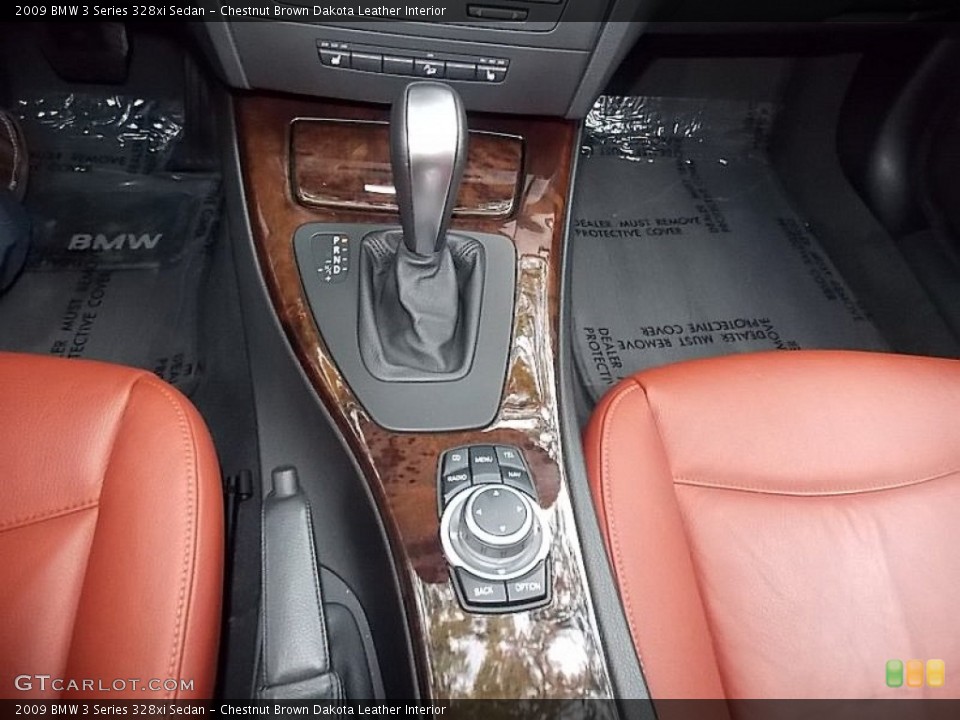 Chestnut Brown Dakota Leather Interior Transmission for the 2009 BMW 3 Series 328xi Sedan #106258356