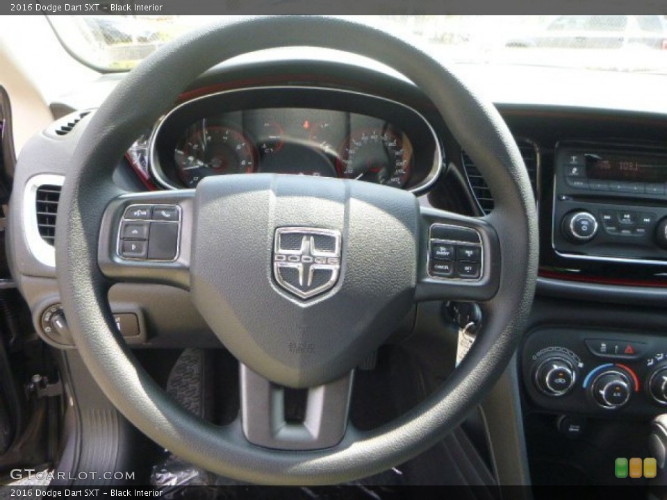 Black Interior Steering Wheel for the 2016 Dodge Dart SXT #106258505