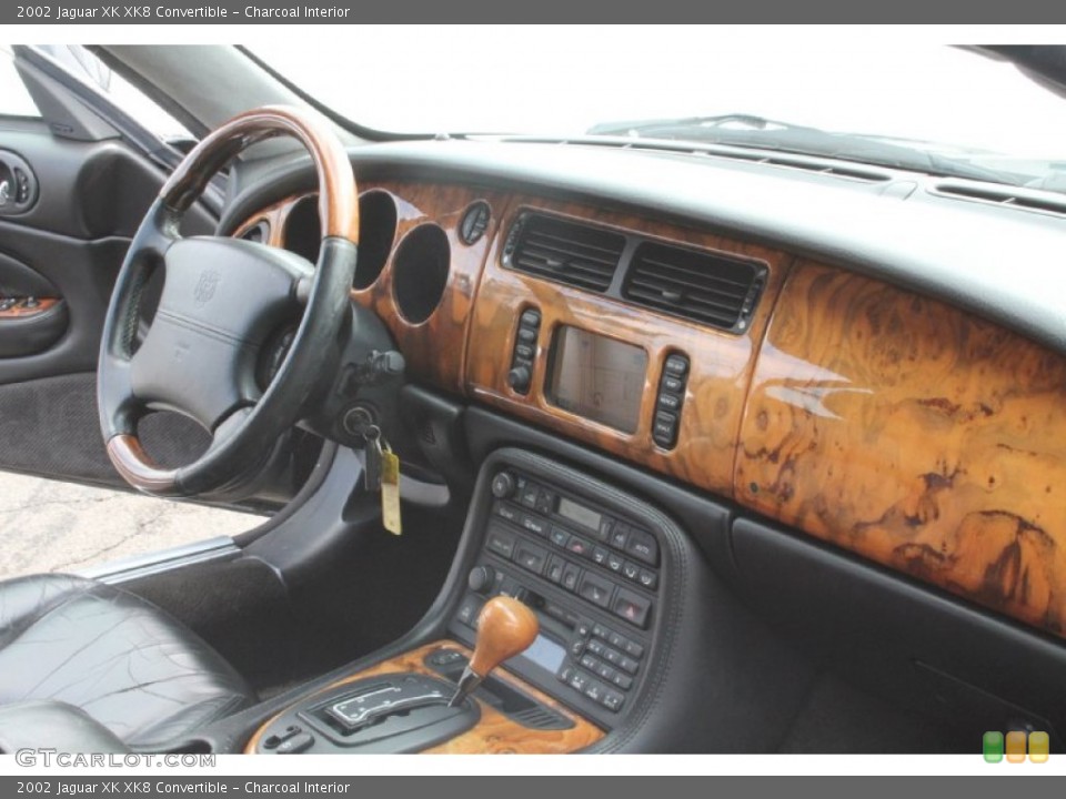 Charcoal Interior Dashboard for the 2002 Jaguar XK XK8 Convertible #106261008