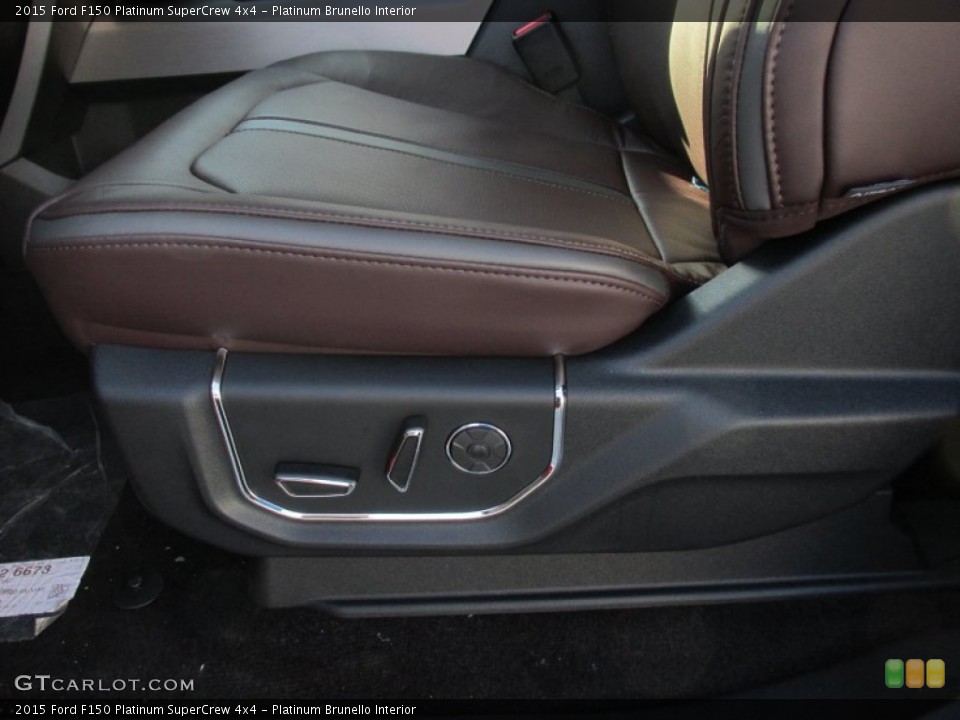 Platinum Brunello Interior Front Seat for the 2015 Ford F150 Platinum SuperCrew 4x4 #106261275