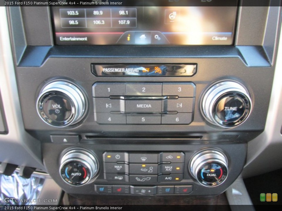 Platinum Brunello Interior Controls for the 2015 Ford F150 Platinum SuperCrew 4x4 #106261335