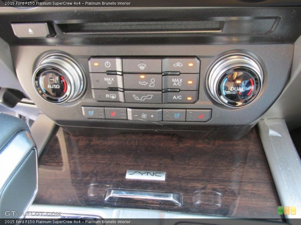 Platinum Brunello Interior Controls for the 2015 Ford F150 Platinum SuperCrew 4x4 #106261342