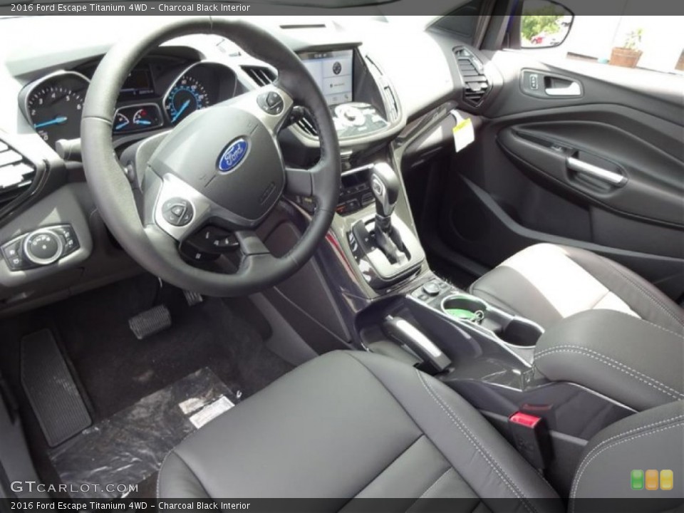 Charcoal Black Interior Prime Interior for the 2016 Ford Escape Titanium 4WD #106261380