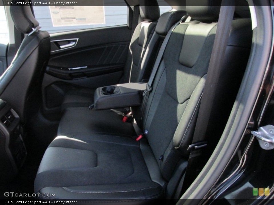 Ebony Interior Rear Seat for the 2015 Ford Edge Sport AWD #106262142