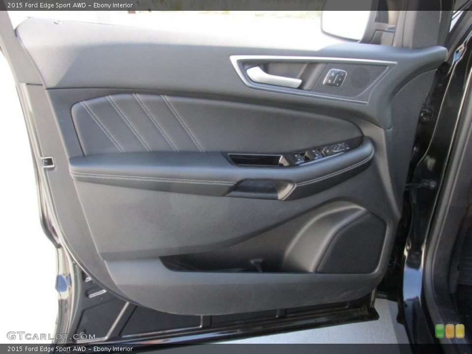 Ebony Interior Door Panel for the 2015 Ford Edge Sport AWD #106262154