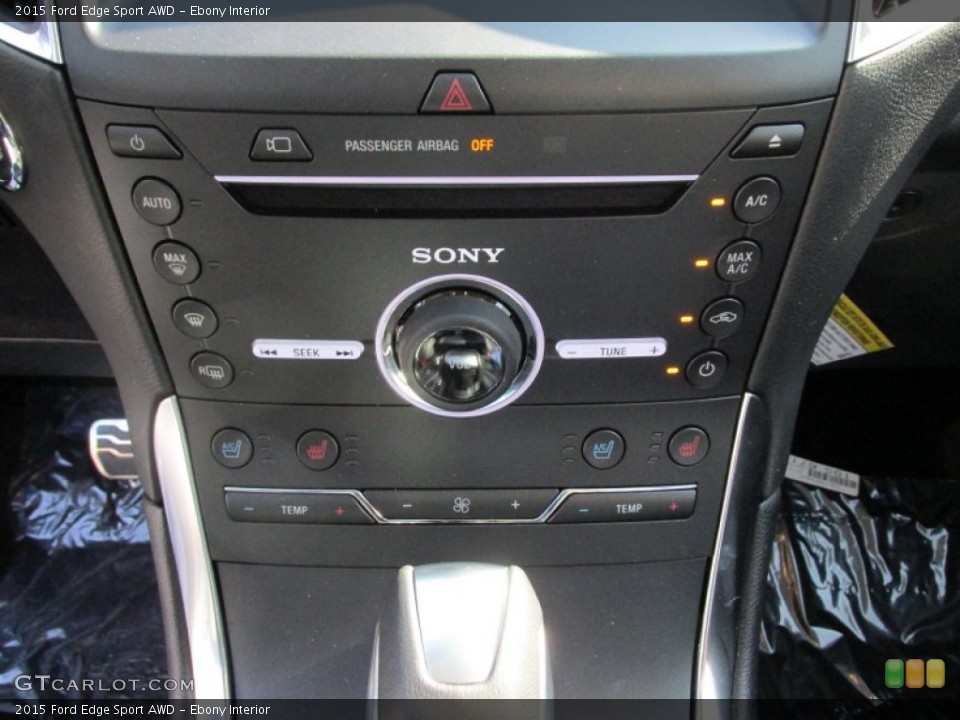 Ebony Interior Controls for the 2015 Ford Edge Sport AWD #106262256