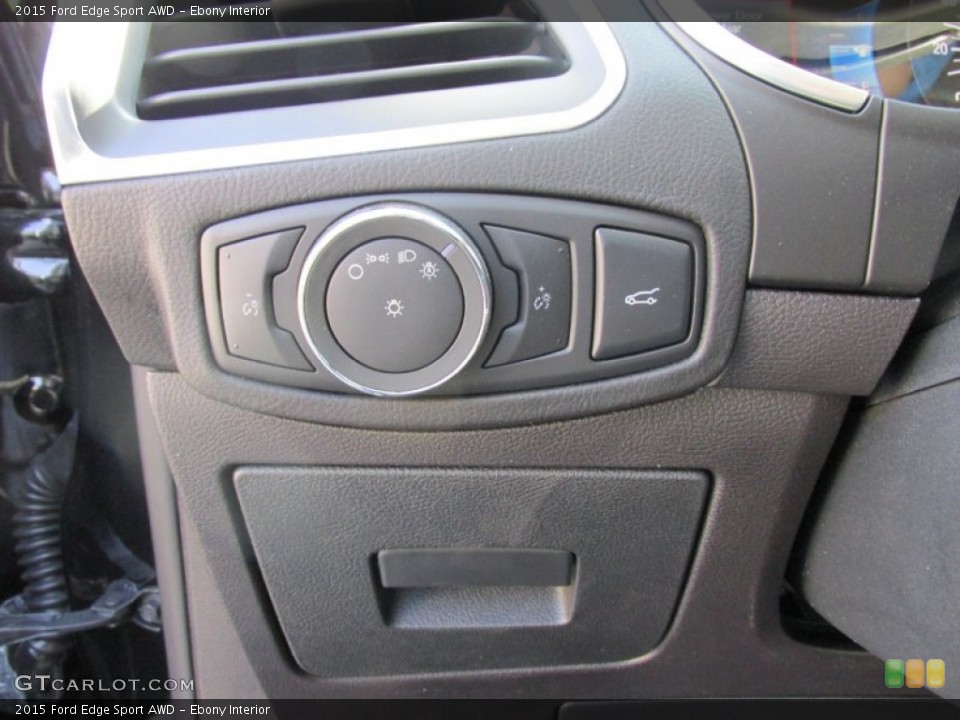 Ebony Interior Controls for the 2015 Ford Edge Sport AWD #106262301