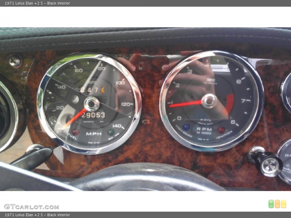 Black Interior Gauges for the 1971 Lotus Elan +2 S #106266072