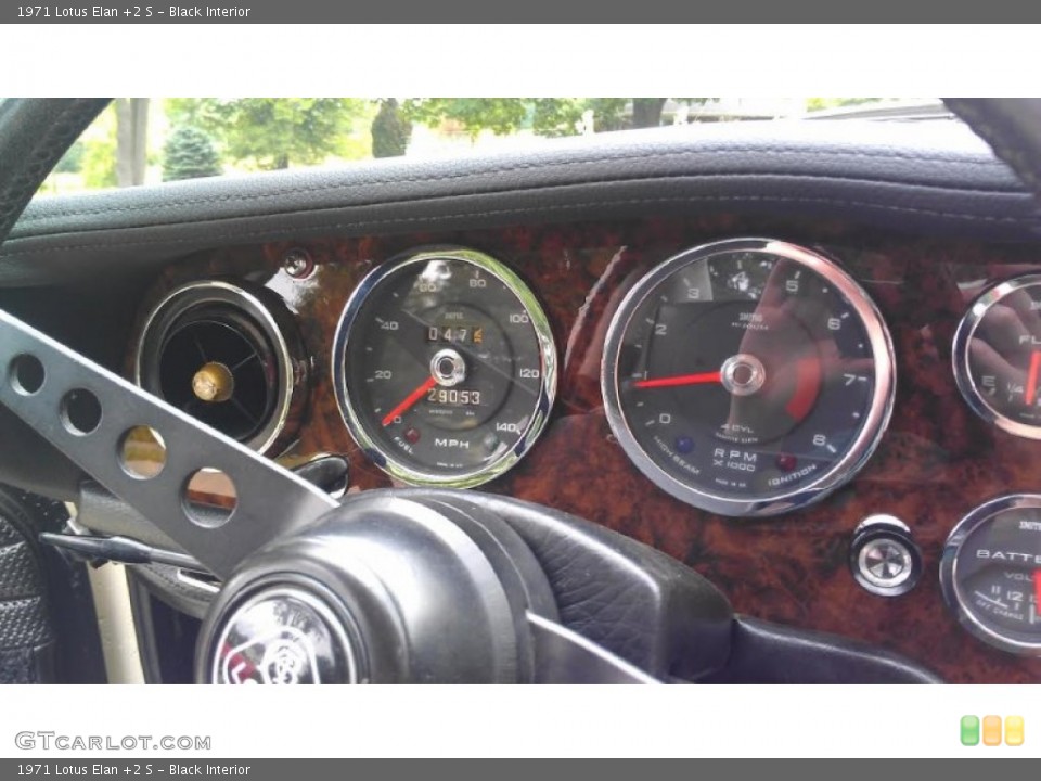 Black Interior Gauges for the 1971 Lotus Elan +2 S #106266092