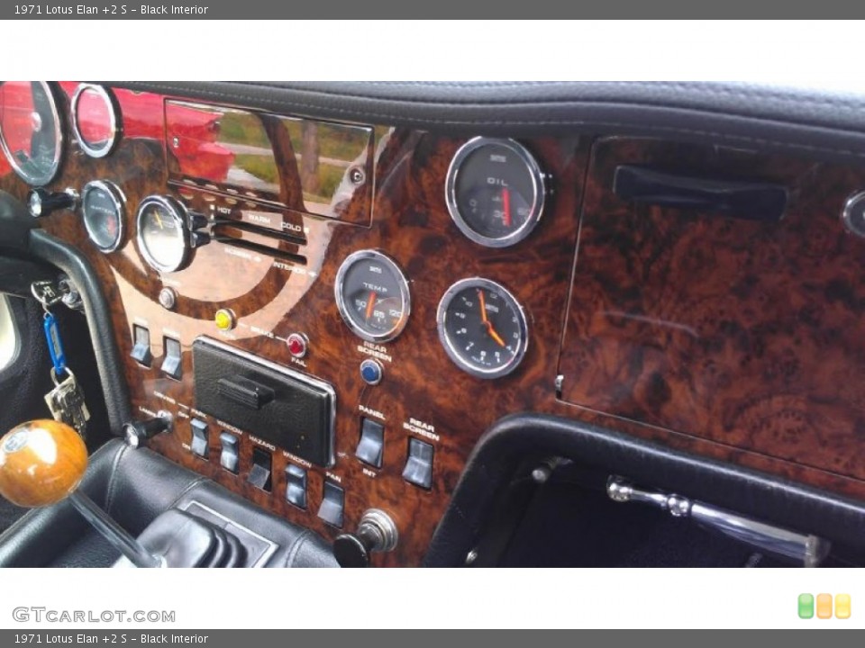 Black 1971 Lotus Elan Interiors