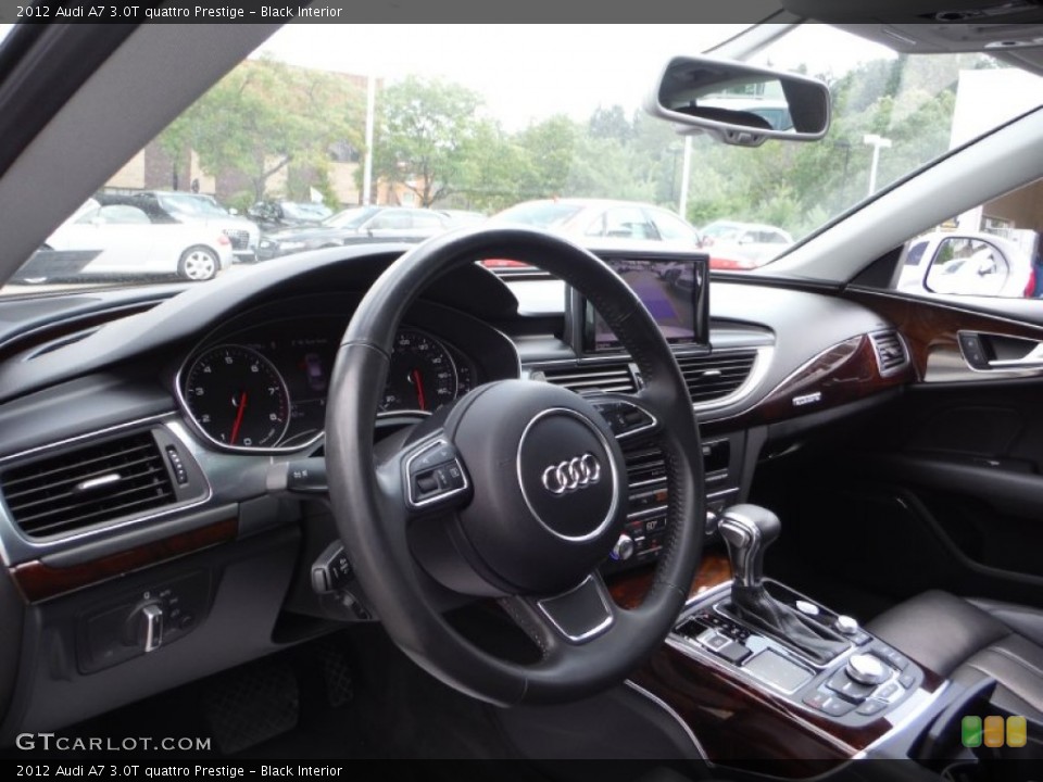 Black Interior Dashboard for the 2012 Audi A7 3.0T quattro Prestige #106269110