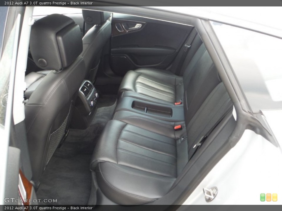 Black Interior Rear Seat for the 2012 Audi A7 3.0T quattro Prestige #106269287