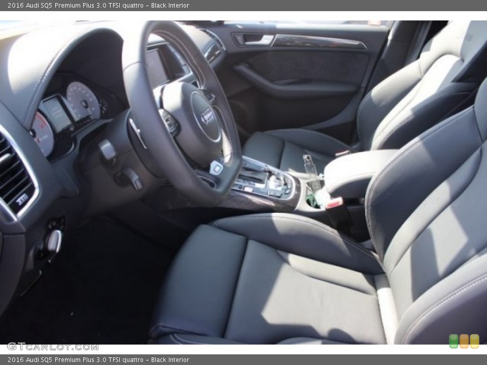 Black Interior Front Seat for the 2016 Audi SQ5 Premium Plus 3.0 TFSI quattro #106272393