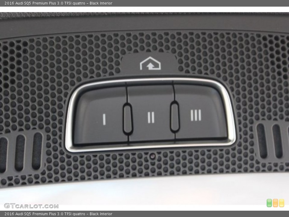 Black Interior Controls for the 2016 Audi SQ5 Premium Plus 3.0 TFSI quattro #106272800