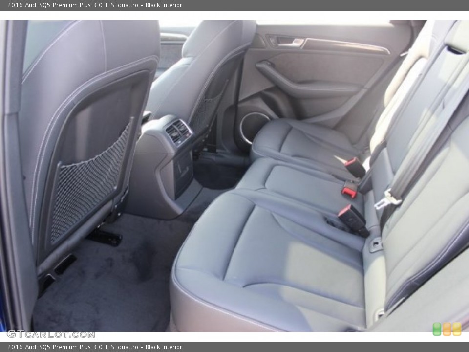 Black Interior Rear Seat for the 2016 Audi SQ5 Premium Plus 3.0 TFSI quattro #106272908