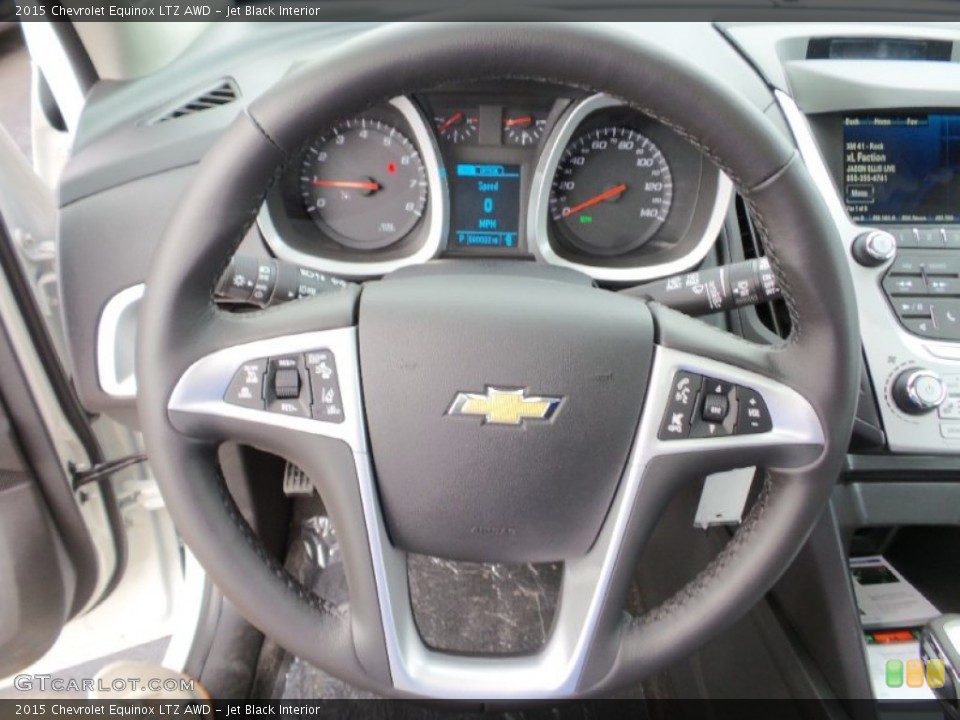 Jet Black Interior Steering Wheel for the 2015 Chevrolet Equinox LTZ AWD #106281806