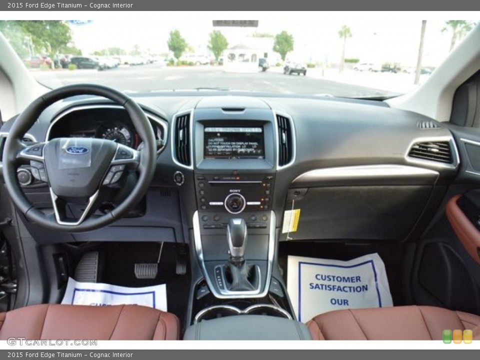 Cognac Interior Dashboard for the 2015 Ford Edge Titanium #106282499