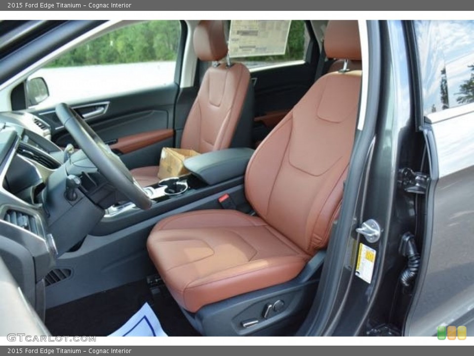Cognac Interior Front Seat for the 2015 Ford Edge Titanium #106282553