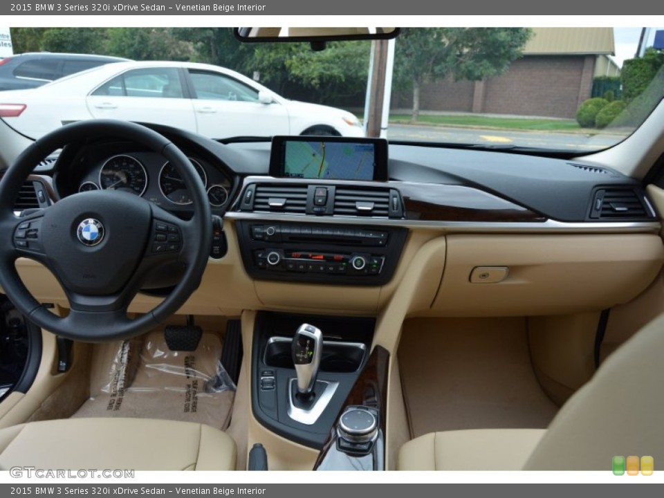 Venetian Beige Interior Dashboard for the 2015 BMW 3 Series 320i xDrive Sedan #106283111