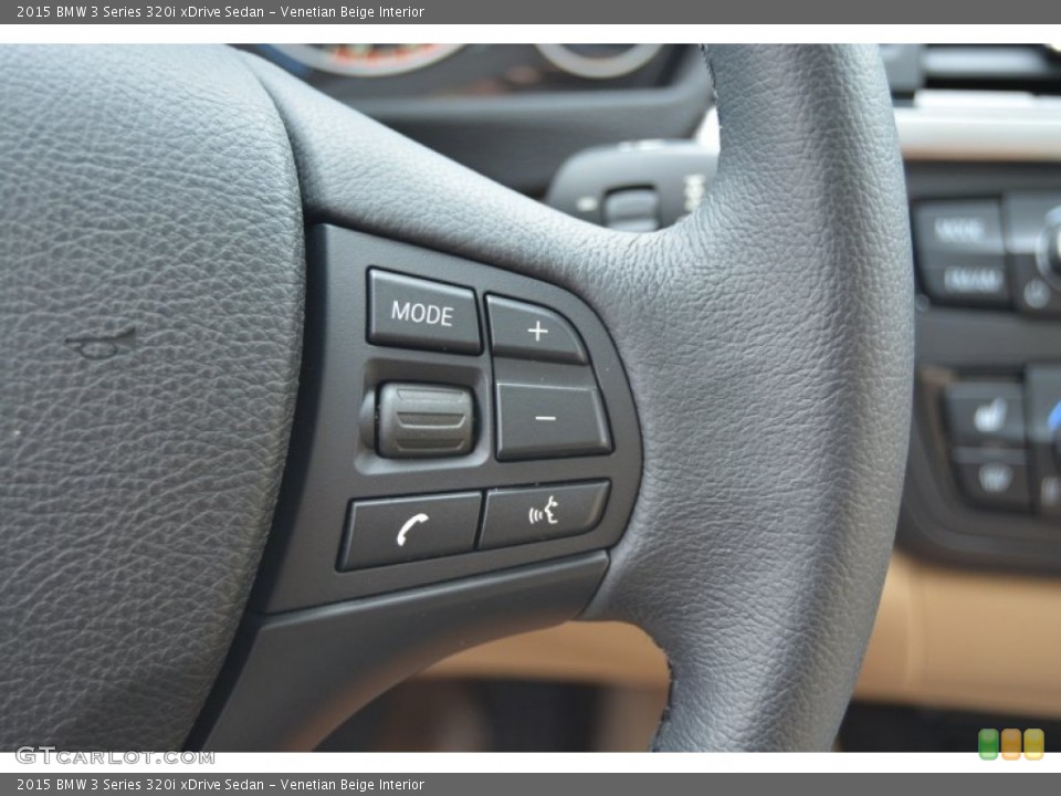 Venetian Beige Interior Controls for the 2015 BMW 3 Series 320i xDrive Sedan #106283201