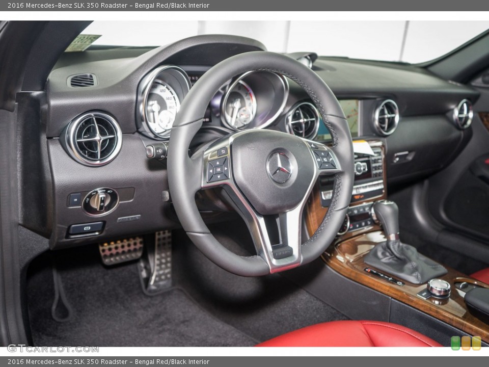 Bengal Red/Black Interior Dashboard for the 2016 Mercedes-Benz SLK 350 Roadster #106287530