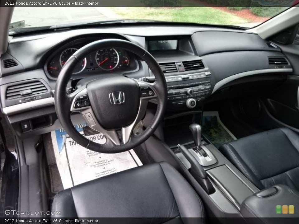 Black Interior Photo for the 2012 Honda Accord EX-L V6 Coupe #106300805