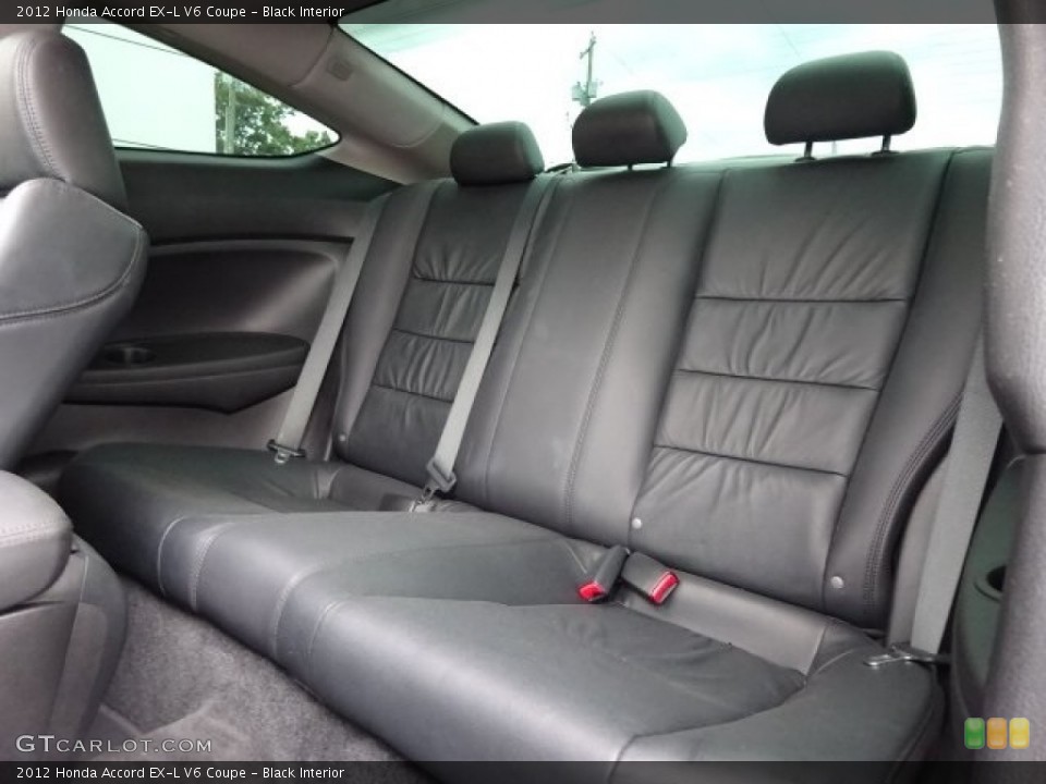 Black Interior Rear Seat for the 2012 Honda Accord EX-L V6 Coupe #106300841