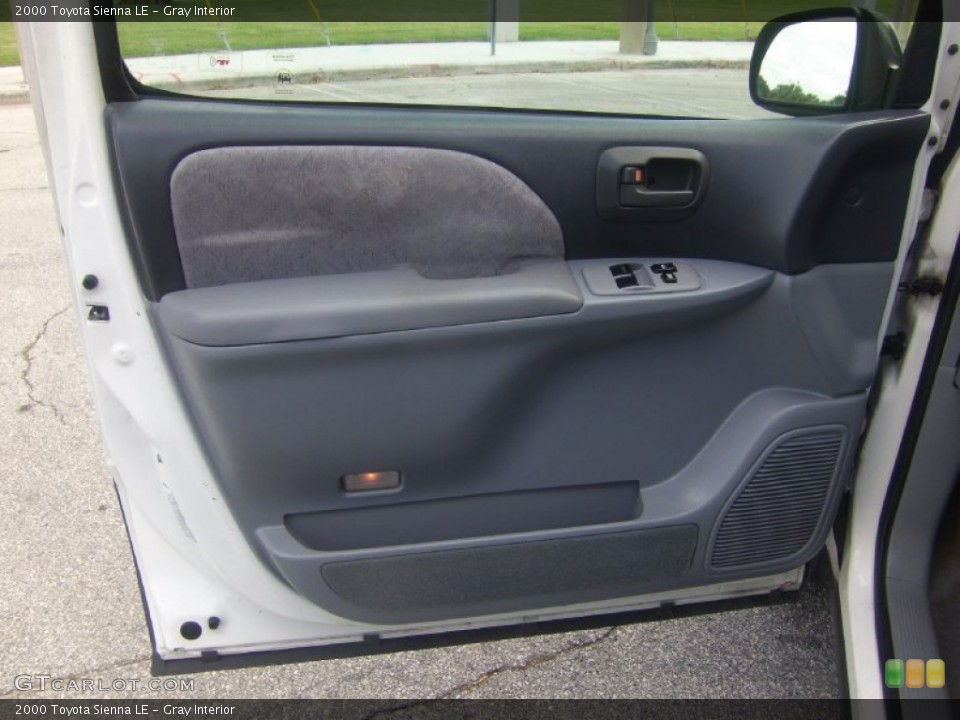 Gray Interior Door Panel for the 2000 Toyota Sienna LE #106301213