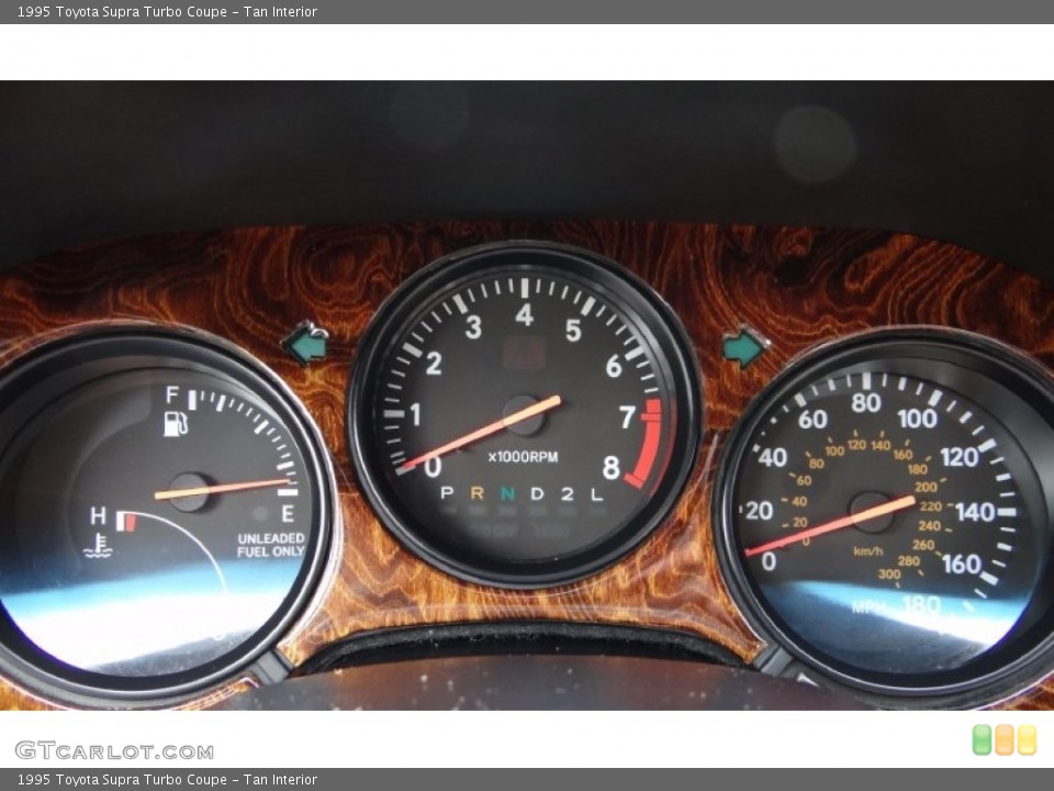 Tan Interior Gauges for the 1995 Toyota Supra Turbo Coupe #106301477