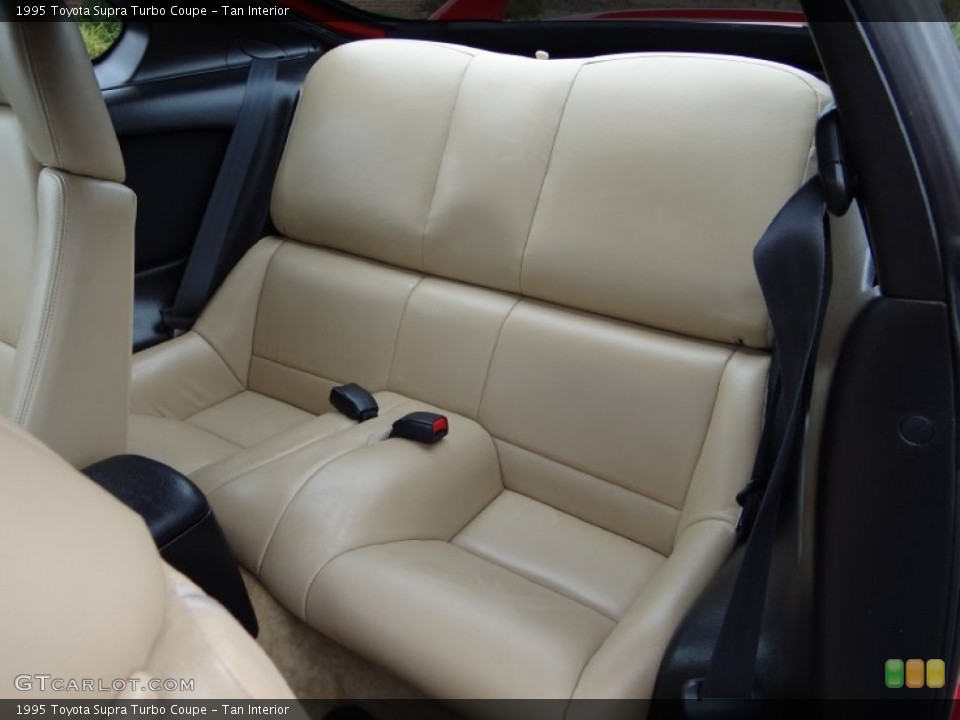 Tan Interior Rear Seat for the 1995 Toyota Supra Turbo Coupe #106301534