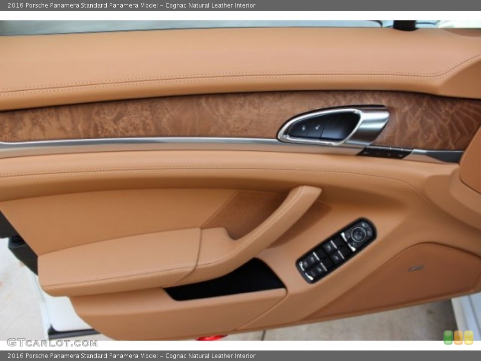 Cognac Natural Leather Interior Door Panel for the 2016 Porsche Panamera  #106321370