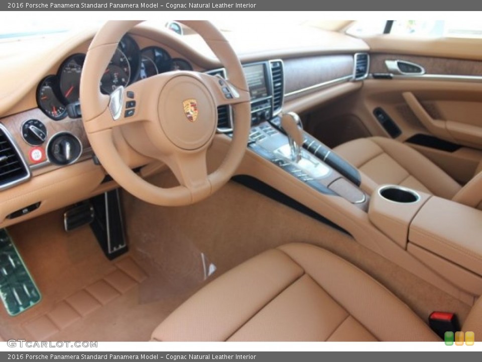 Cognac Natural Leather 2016 Porsche Panamera Interiors