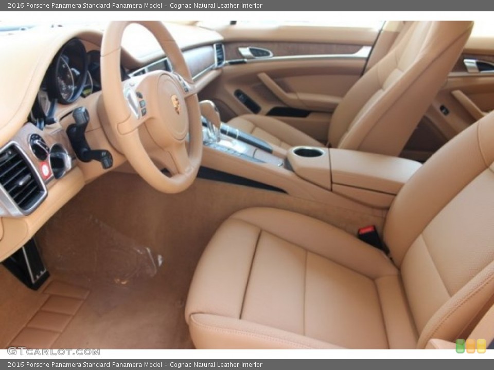 Cognac Natural Leather Interior Front Seat for the 2016 Porsche Panamera  #106321484