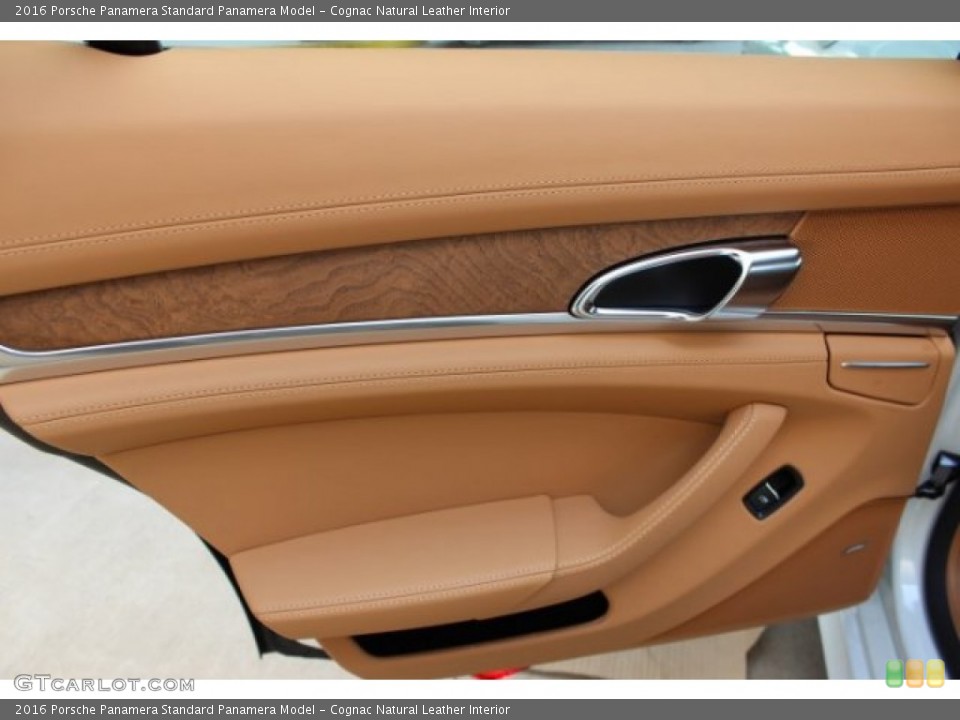 Cognac Natural Leather Interior Door Panel for the 2016 Porsche Panamera  #106321892