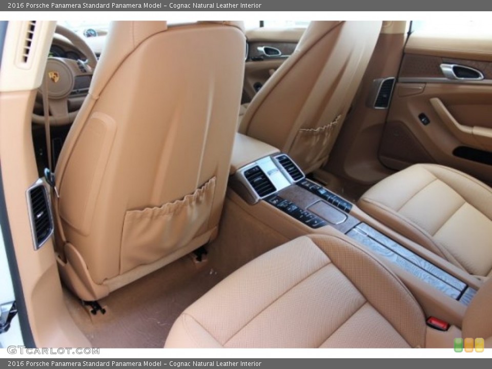 Cognac Natural Leather Interior Rear Seat for the 2016 Porsche Panamera  #106321907