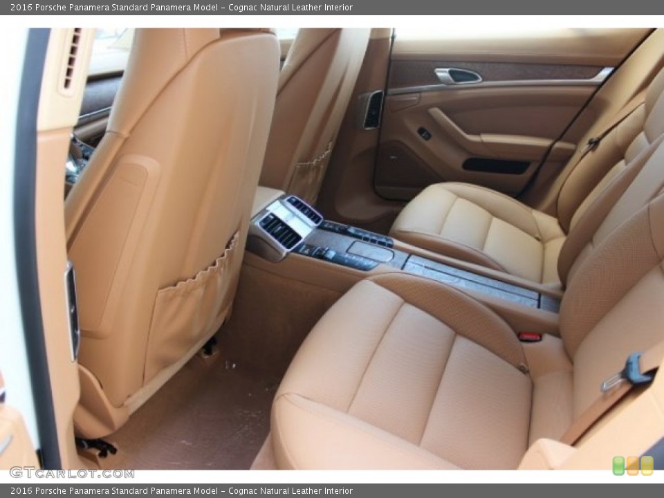 Cognac Natural Leather Interior Rear Seat for the 2016 Porsche Panamera  #106321919