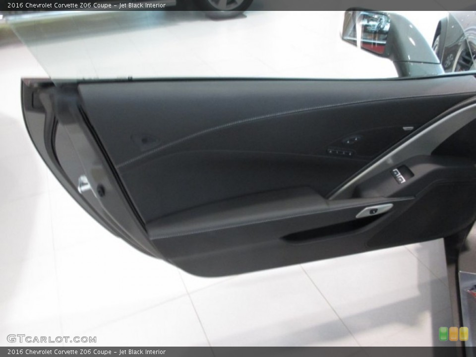 Jet Black Interior Door Panel for the 2016 Chevrolet Corvette Z06 Coupe #106327202